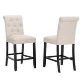 11624- Counter Stool ,Set of 2- Beige