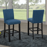 162-29- Bar Stool, Set of 2- Blue