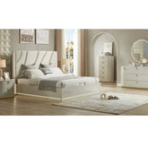 6 Pc Bedroom set Beige 2406