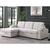 69622 - RHF Secional Sleeper in Beige