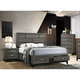 FB-0170D - 6PC Queen Bedroom Set in Grey