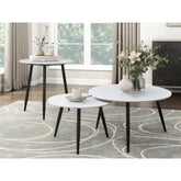 Alaina 3Pc Coffee Table Set 3697WH Mazin