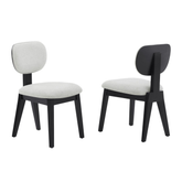 406421 Dining Chair, Set Of 2 in Black