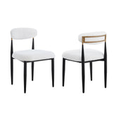 Dining Chair, Set Of 2 ,in White/Black 51330
