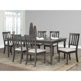 7 Piece Dining Set in Dark Grey 5142.