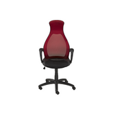 528-RED-Office Chair in Black /Red