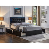 5400 LED Platform Bed in Black International Furniture