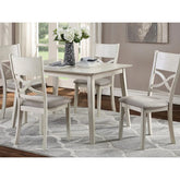 Antique 5 pc White Dining Set 5739 - Mazin