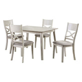 5 Pc Pack Dinette Set 5739 in White