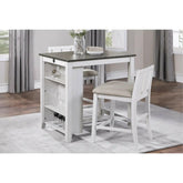 Daye Counter Height Dining Set 5773WH