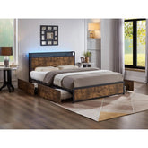 5930 LED Platform Bed International Furniture