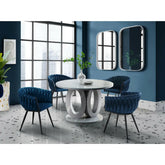 Skye Dining Set 5934 in Blue