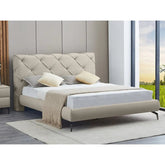 5945 Platform Bed in Creme International Furniture