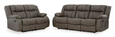 First Base Sofa and Loveseat Reclining Set