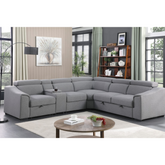 75652 -RHF Sectional Sofa Bed In Grey