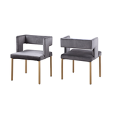 7622- Dining Chair,Set OF 2 in Grey