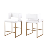 7630-Counter Stool, Set of 2 in Beige