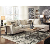 Ashley Abinger 2 Piece RFH Sectional with Chaise in Natural | Mai Furniture