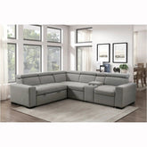 Farrah 9219 Sectional Sofa with Pull Out Bed Mazin