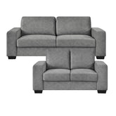 Renoux Light Grey Sofa Set Grey