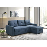 Faber 2Pc Pullout Sectional 99996BLU Mazin