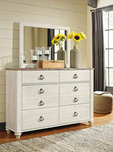 Ashley Willowton Dresser & Mirror B267 | Mai Furniture