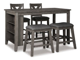 Caitbrook 5 pc Counter Height Dining Set D388