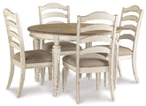 Realyn 5pc Dining EXT Table Set D743