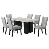 Lantana 7 Pc Dining Table set in Grey