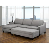 17600 RHF- Sectional & Ottoman in Grey