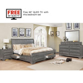Milton 6 pc Bedroom Set in Grey