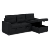 Pull out Sofa Bed in Black T1247