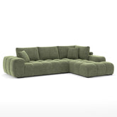 Zara RHF Sectional in Green