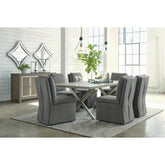 Krystanza Dining Set in Grey | Signature Design by Ashley