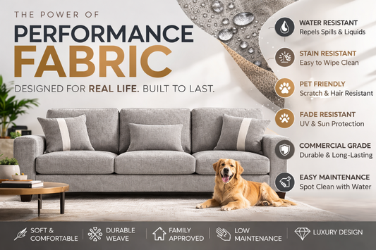 Performance Fabric Sofa _ Canadian Made