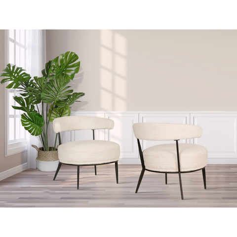 11341-Accent Chair in Cream