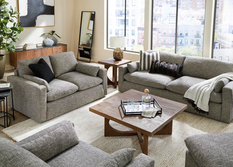 Dramatic Sofa and Loveseat Set