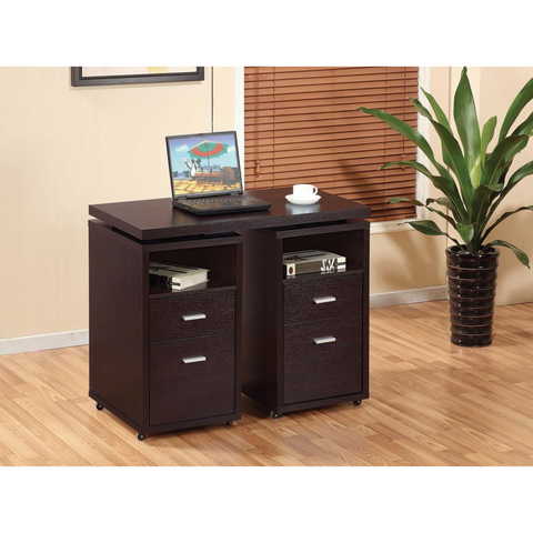 18043-Desk in Red /Cocoa