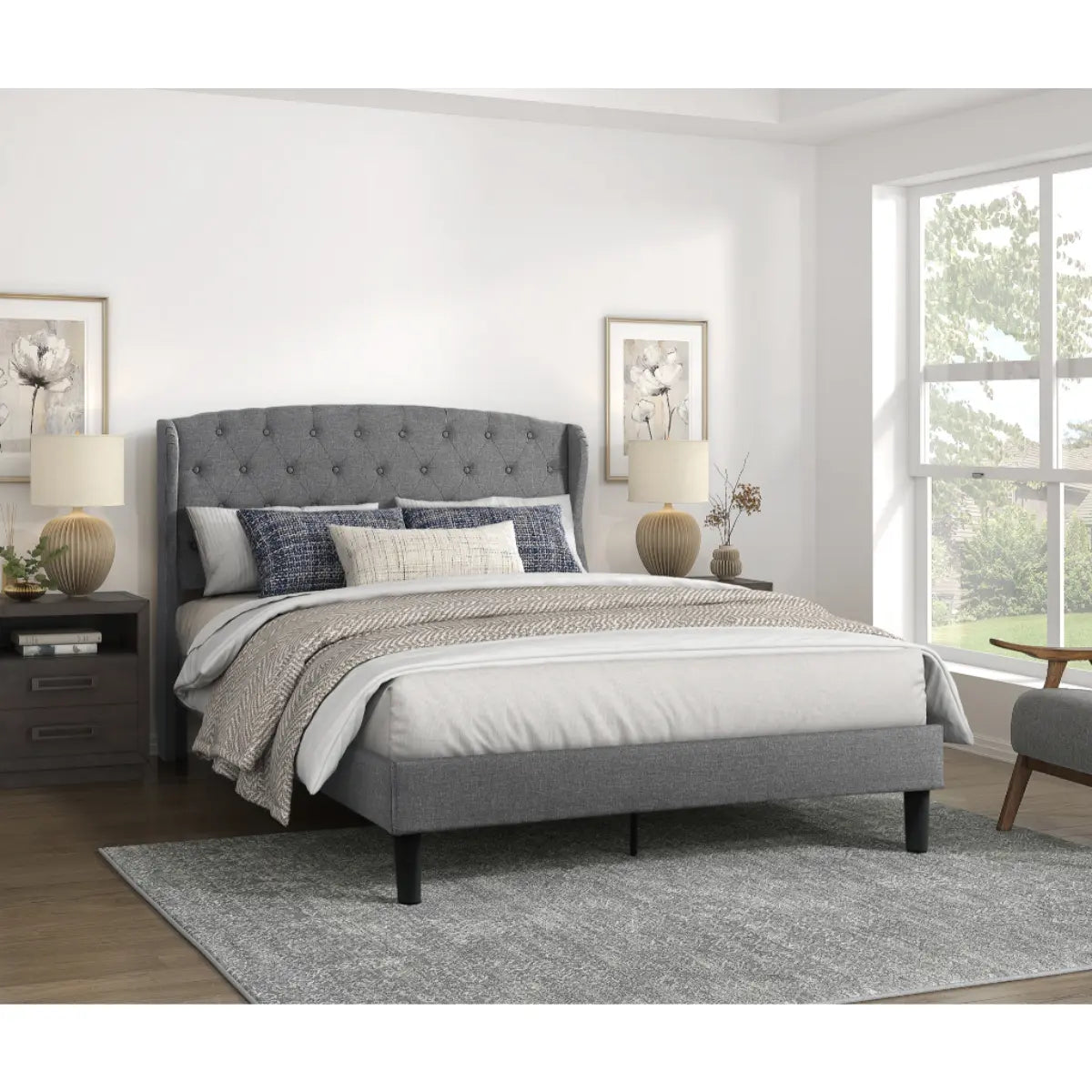 Greta Upholstered Bed 1895 Mazin