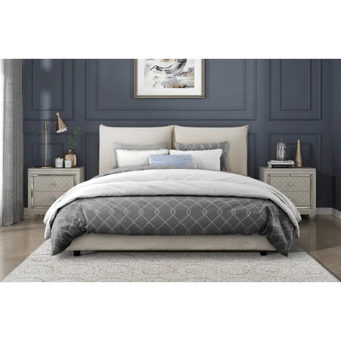 Linna Upholstered Platform Bed 1930 Mazin