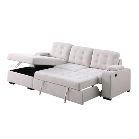69622 - RHF Secional Sleeper in Beige
