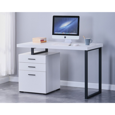 2196-Office Desk in White