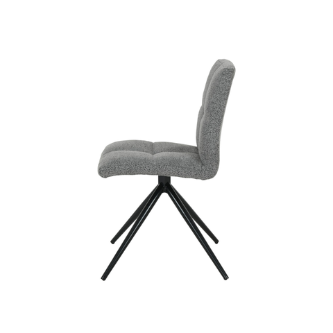 22138 -Dining Chair, Set Of 2, Dark Grey
