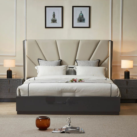6 pc Bedroom set in Grey 2402