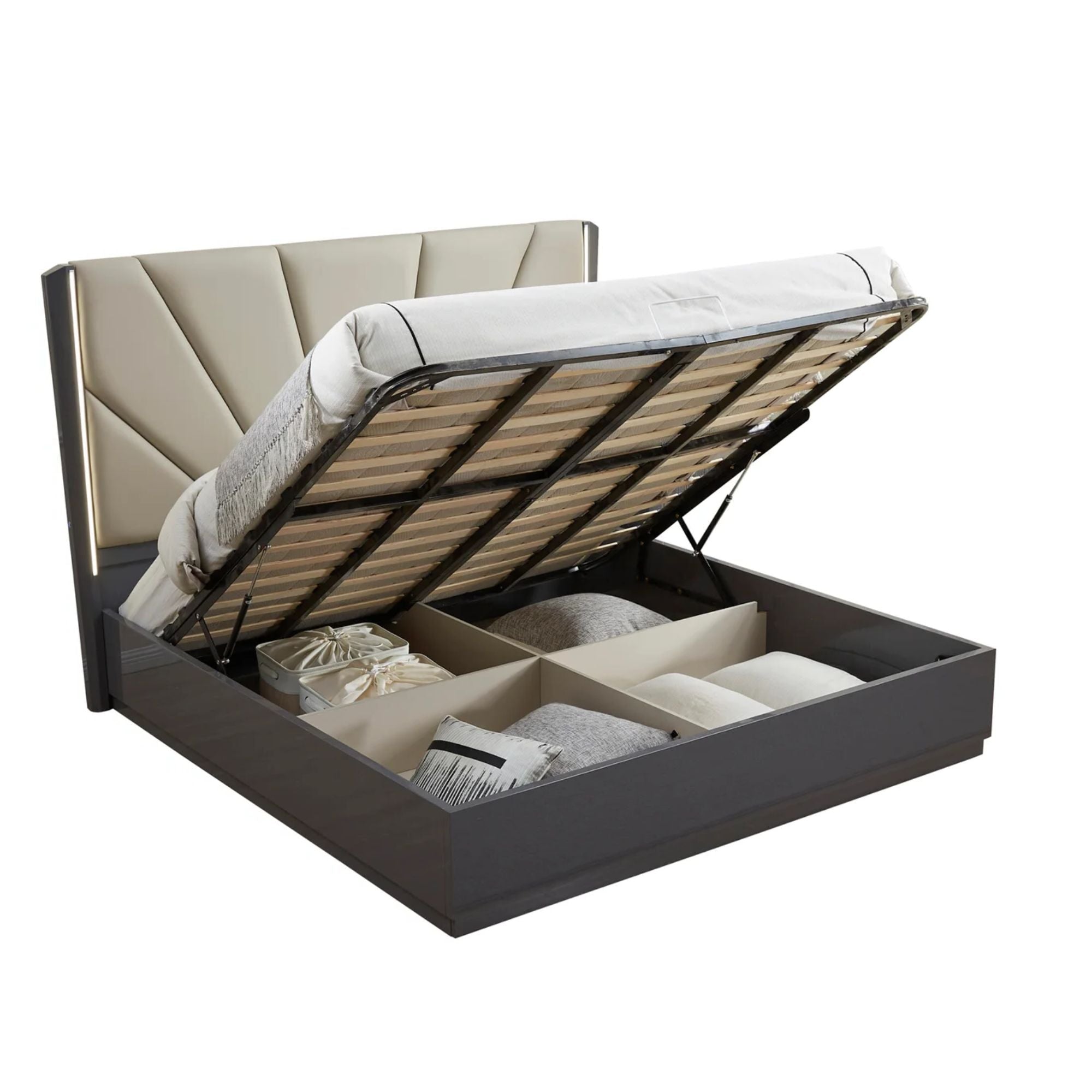 6 pc Bedroom set in Grey 2402