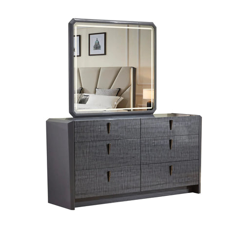 6 pc Bedroom set in Grey 2402