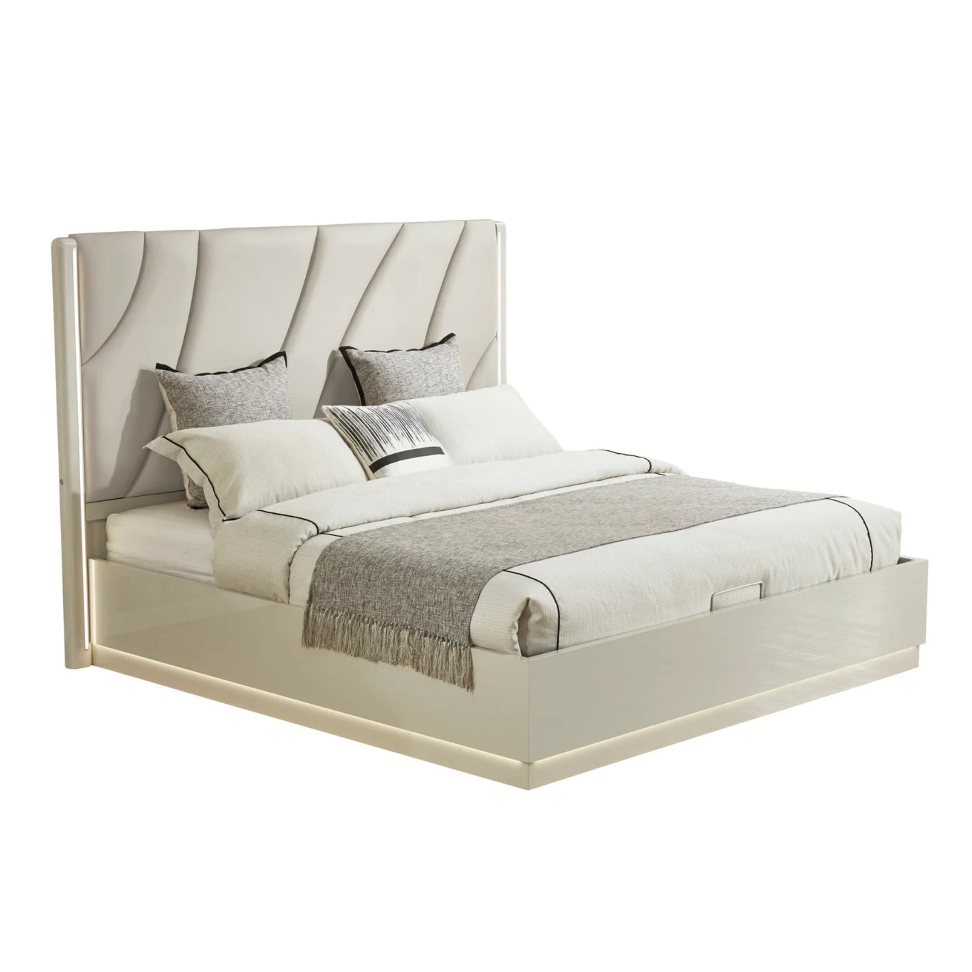 6 Pc Bedroom set Beige 2406