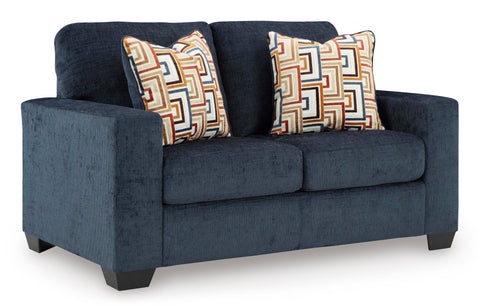 Aviemore Sofa and Loveseat Set in Blue