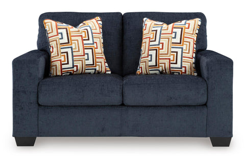 Aviemore Sofa and Loveseat Set in Blue