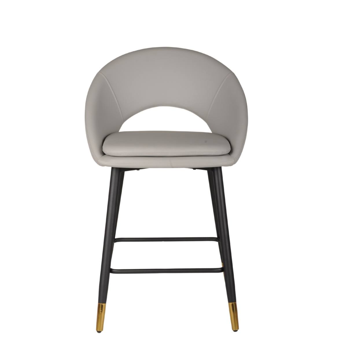 24491-Counter Bar Stool Set of 2 in Grey